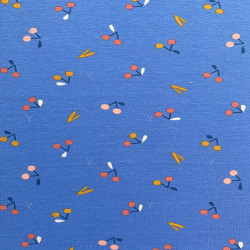 Printed Jersey GRIOTTES Cornflower Blue / Primary Multicolored